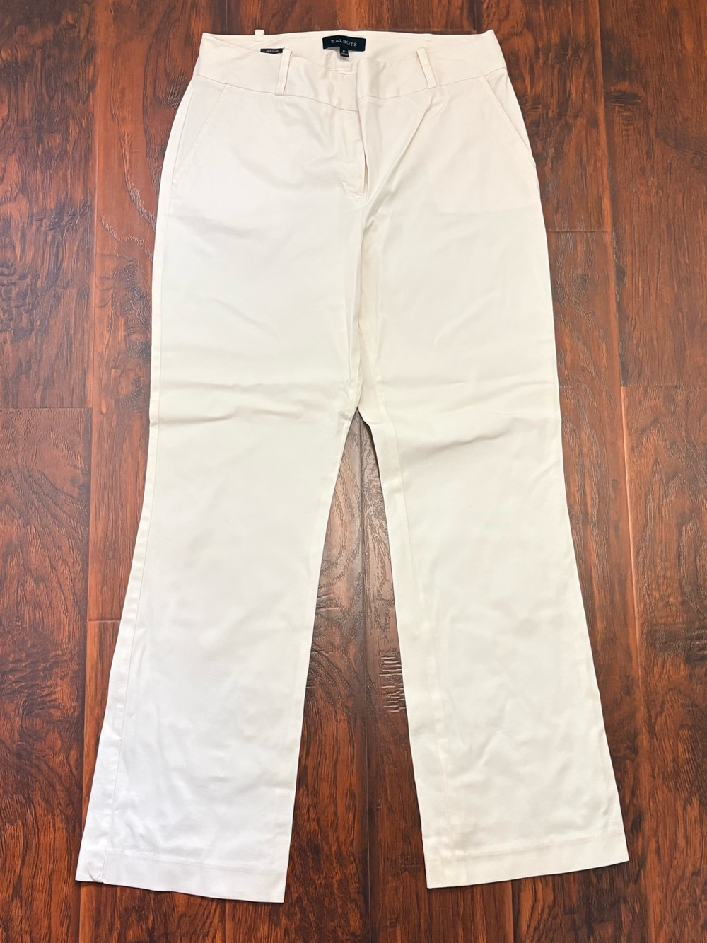 Talbots Heritage White Dress Pants Women’s Size 10 Straight Leg